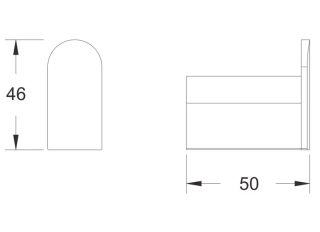 Крючок для ванной комнаты Rose RG1711 хром